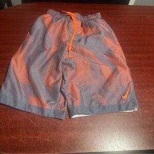 Small Gray And Orange Nike Bathing Suit